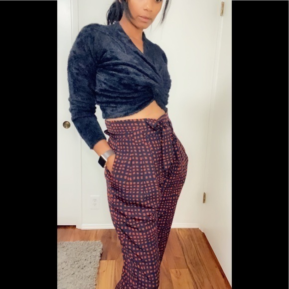 Arc & Co High-Waisted Paperbag Pant size small - Picture 2 of 15